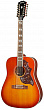 Epiphone Hummingbird 12-String Aged Cherry Sunburst электроакустическая 12-струнная гитара, цвет санбёрст