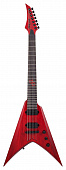 Solar Guitars V2.7TBR SK  7-струнная электрогитара с чехлом, форма V, HH, Tune-o-matic, цвет красный