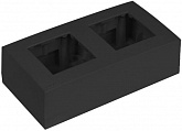 Audac WB45D/B коробка для монтажа на поверхность двух модулей стандарта 45 x 45 мм, цвет чёрный