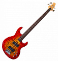 GregBennett FN5.4/СS бас-гитара, ольха, 22 лада, мензура 34", цвет вишневый санберст