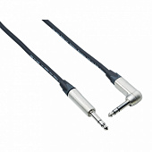 Bespeco NCSP50  кабель межблочный, стерео Jack - стерео Jack (прямой/угловой), длина 0.5 метра