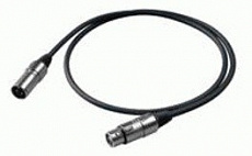 Proel Bulk250LU05 микрофонный кабель, разъёмы XLR "папа" <-> XLR "мама", длина 0.5 метра