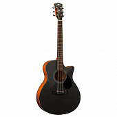 Kepma EAC Black акустическая гитара, цвет черный
