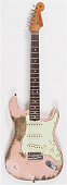Fender 60/63 Stratocaster Super Heavy Relic электрогитара Custom Shop, цвет состаренный розовый