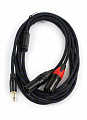 AuraSonics J35Y2XM-3  Y-кабель jack 3.5 -> 2 x XLR, 3 метра