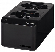 Shure SBC203-E зарядник для аккумулятора на 2 шт. SB903, с блоком питания. Возможен заряд аккумулятора вместе с передатчиком