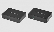 AVCLINK HT-50U2 комплект передатчик и приемник сигнала HDMI и USB 2.0 по витой паре. Позволяет передавать сигнал HDMI разрешением 1920x1080@60 Гц и USB2.0 на расстояние до 50 м по витой паре CAT5E/6. Передатчик имеет сквозной выход HDMI для подключен