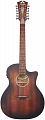 D'Angelico Premier Fulton LS AM  12-струнная электроакустическая гитара, Grand Auditorium, цвет коричневый