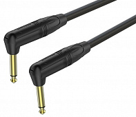 Roxtone GGJJ130/0,15 кабель инструментальный, угловые разъёмы, длина 0.15 метра