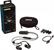 Shure SE215-K+BT2-EFS беспроводные внутриканальные Bluetooth наушники, прозрачные черные