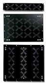 Euromet EU/R-KV26 00554 набор задних рэковых панелей с отверстиями для вентиляции, 26U, с крепежом
