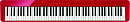Casio PX-S1000RD  цифровое фортепиано, 88 клавиш, цвет красный