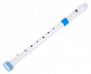 Nuvo Recorder White/Blue блок-флейта сопрано, барочная система, цвет белый/голубой