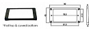 Hosco H-MR-1RB  рамка для бриджевого хамбакера, цвет черный