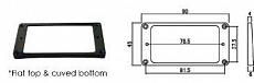 Hosco H-MR-1RB  рамка для бриджевого хамбакера, цвет черный
