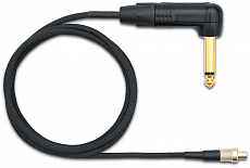 Shure WA309 инструментальный кабель для подключения электрогитар (угловой 6.3 мм Jack) к бодипаку ADX1M, разъем Lemo3
