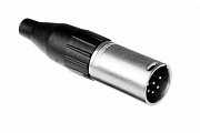 Amphenol AC6AM кабельный разъем XLR "папа", 6A контактов, цвет никель