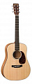 Martin DJRE  электроакустическая гитара Dreadnought с чехлом, цвет натуральный