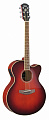 Yamaha CPX-500II DRB акустическая гитара со звукоснимателем, цвет темно-красный санберст