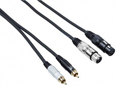 Bespeco EAY2F2R500 кабель межблочный 2XLR-2RCA, длина 5 метров