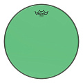 Remo BE-0316-CT-GN Emperor® Colortone™ Green Drumhead, 16' цветной двухслойный прозрачный пластик, зеленый