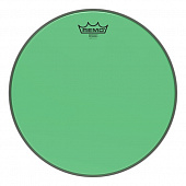 Remo BE-0316-CT-GN Emperor® Colortone™ Green Drumhead, 16' цветной двухслойный прозрачный пластик, зеленый