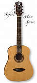 Luna SAF PK акустическая гитара 3/4, цвет натуральный матовый, чехол в комплекте