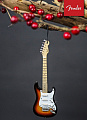 Fender® Christmas Ornament 6' Sunburst Strat® сувенирная гитара Fender Strat, цвет санберст