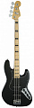 Fender American Elite Jazz Bass® Maple Fingerboard, Black бас-гитара, кленовая накладка, цвет черный