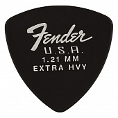 Fender 346 Dura-Tone 1.21 12 PK BLK медиатор 1.21 мм, жесткий, цвет чёрный