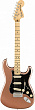 Fender American Performer Stratocaster® MN Penny электрогитара, цвет коричневый, в комплекте чехол