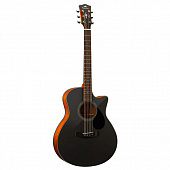 Kepma EACE Black  электроакустическая гитара, цвет черный, в комплекте 3 метровый кабель