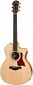 Taylor 214ce-K DLX 200 Series Deluxe гитара электроакустическая Grand Auditorium, цвет натуральный, с кейсом