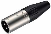 Roxtone RX3MP-NT разъем cannon кабельный, "папа" 3-х контактный. цвет серебро