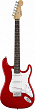 Fender Squier MM Stratocaster Hard Tail Red электрогитара, цвет красный