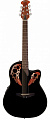 Applause AE44-5 Elite Mid Cutaway Black электроакустическая гитара, цвет черный