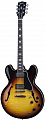 Gibson Memphis ES-335 Figured Sunset Burst полуакустическая электрогитара с кейсом, цвет прозрачный сансет бёрст