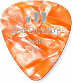 Dunlop Celluloid Orange Pearloid Thin 483P08TH 12Pack  медиаторы, тонкие, 12 шт.