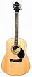 GregBennett GA100S/N акустическая гитара, корпус "мини-джамбо", ель, цвет натуральный