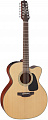 Takamine P1JC-12 Jumbo Cutaway 12-String Natural W/Case электроакустическая гитара 12 струн