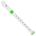Nuvo Recorder White/Green блок-флейта сопрано, немецкая система, цвет белый/зелёный