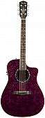 Fender T-Bucket 300CE Transparent Violet Quilt Ash электроакустическая гитара