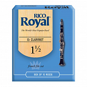 Rico RBB1015  трости для кларнета Eb, Royal (1 1/2), 10 шт. в пачке