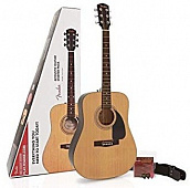 Fender FA-115 Dread Pack V2 NAT WN комплект: акустическая гитара + набор аксессуаров