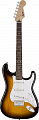 Fender Squier Bullet Strat HT BSB электрогитара, фикс. бридж, цвет санберст