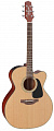 Takamine Pro Series 1 P1JC электроакустическая гитара Jumbo Cutaway с кейсом, цвет натуральный