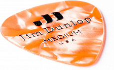Dunlop Celluloid Orange Pearloid Medium 483P08MD 12Pack  медиаторы, средние, 12 шт.