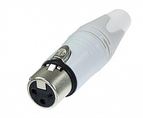 Neutrik NC3FXX-WT кабельный разъем XLR "мама" белый крашеный корпус