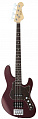 FGN J-Standard Mighty Jazz JMJ2-ASH AZM  бас-гитара с чехлом, форма JazzBass, цвет вишневый металлик