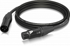 Behringer PMC-300 микрофонный кабель XLR female—XLR male, разъемы Neutrik, 3.0 м, 2 x 0.22 mm², диаметр 6.8 мм,черный